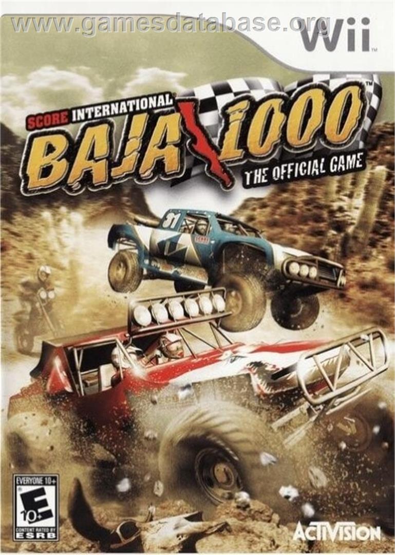 Score International Baja 1000 World Championship Off Road Racing - Nintendo Wii - Artwork - Box