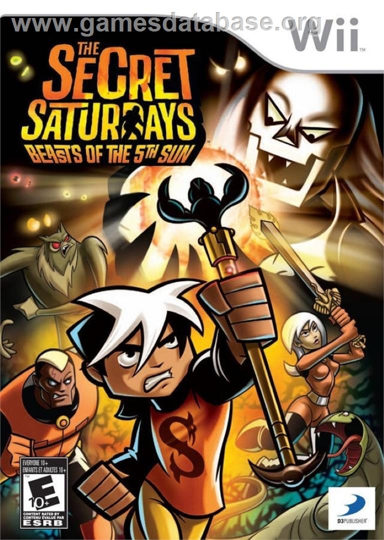 Secret Saturdays - Beasts Of The 5th Sun, The - Nintendo Wii - Artwork - Box