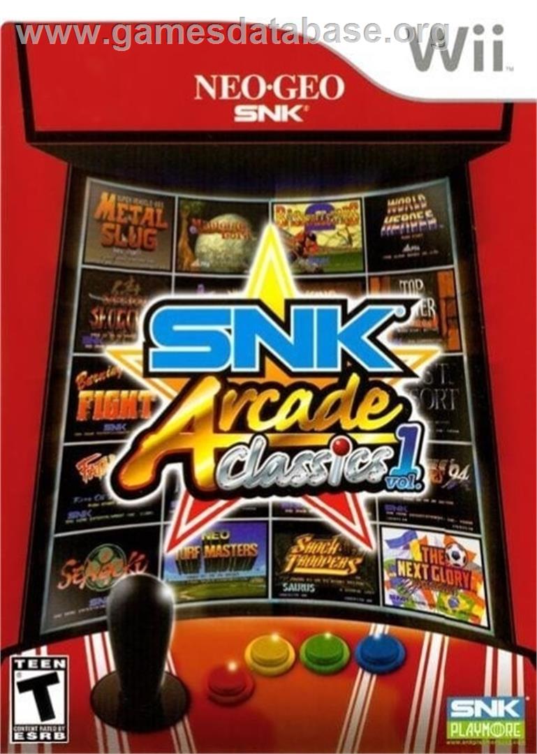 Snk Arcade Classics Volume 1 - Nintendo Wii - Artwork - Box
