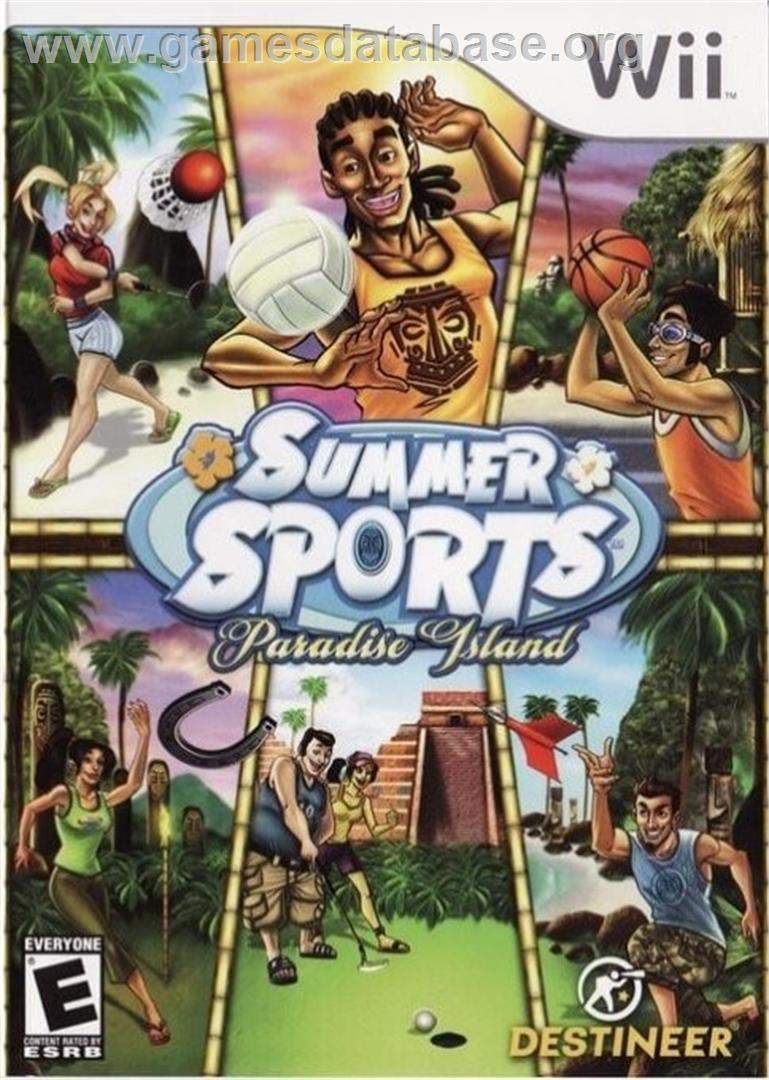 Summer Sports - Paradise Island - Nintendo Wii - Artwork - Box