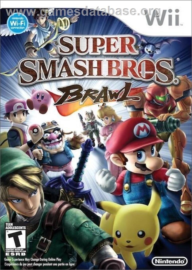 Super Smash Bros. Brawl - Nintendo Wii - Artwork - Box