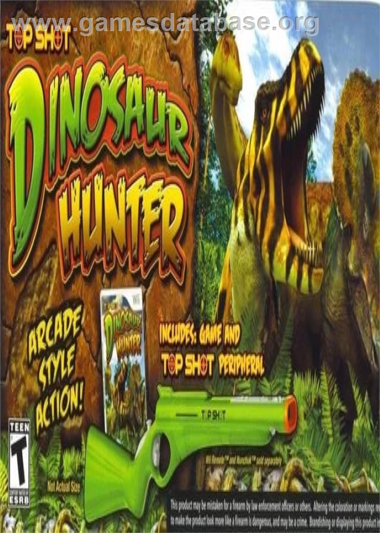 Top Shot Dinosaur Hunter - Nintendo Wii - Artwork - Box