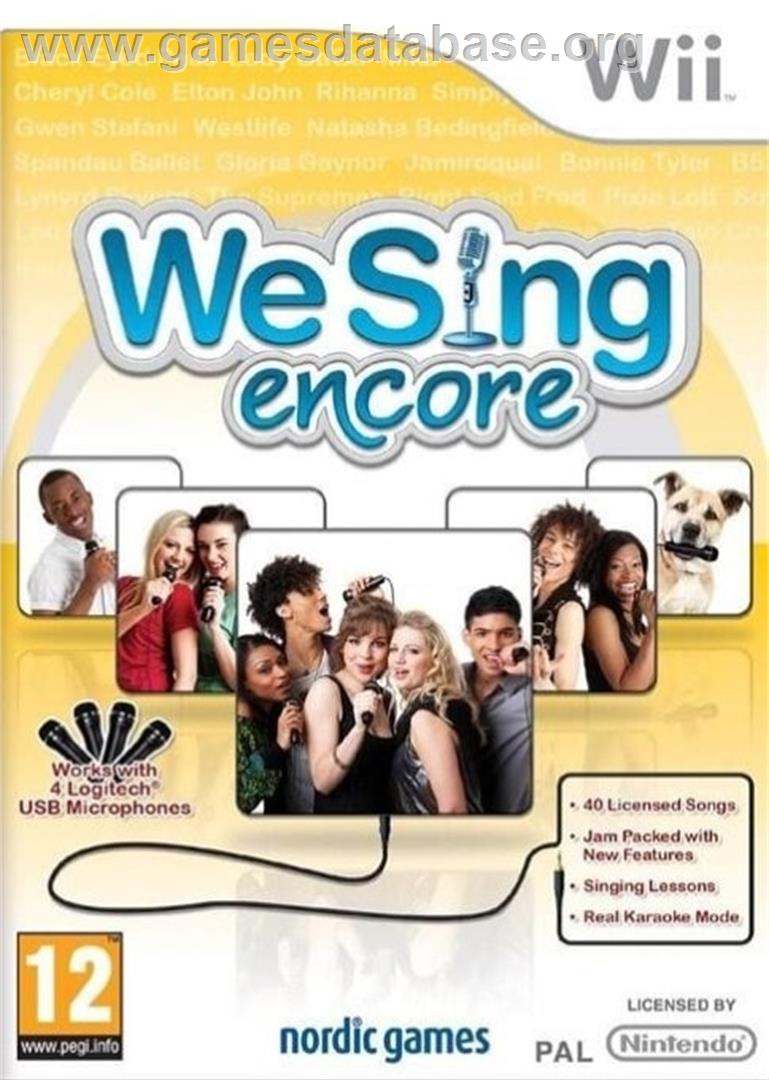 We Sing Encore - Nintendo Wii - Artwork - Box