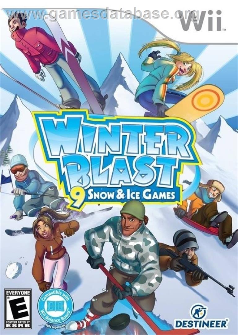 Winter Blast - 9 Snow And Ice Games - Nintendo Wii - Artwork - Box