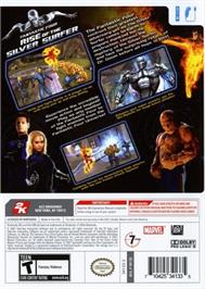 Box back cover for 4 Fantastiques Et Le Surfer D'argent, Les on the Nintendo Wii.