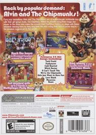 Box back cover for Alvin And The Chipmunks - The Squeakquel on the Nintendo Wii.