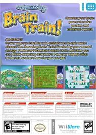 Box back cover for Amazing Brain Train!, The on the Nintendo Wii.