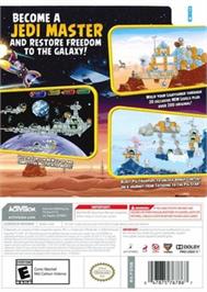 Box back cover for Angry Birds Star Wars on the Nintendo Wii.