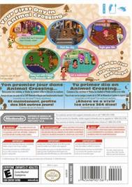 Box back cover for Animal Crossing - Let's Go To The City on the Nintendo Wii.