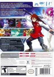 Box back cover for Arc Rise Fantasia on the Nintendo Wii.