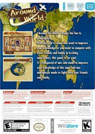 Box back cover for Around The World on the Nintendo Wii.