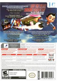 Box back cover for Astro Boy - The Video Game on the Nintendo Wii.
