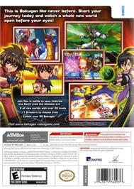 Box back cover for Bakugan Battle Brawlers on the Nintendo Wii.
