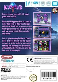Box back cover for Bejeweled 2 on the Nintendo Wii.