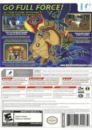 Box back cover for Ben 10 - Alien Force on the Nintendo Wii.