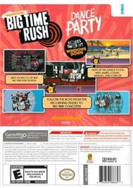 Box back cover for Big Time Rush - Dance Party on the Nintendo Wii.