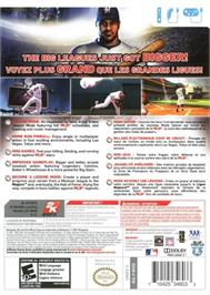 Box back cover for Bigs 2 - Baseball, The on the Nintendo Wii.