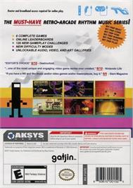 Box back cover for Bit.trip Complete on the Nintendo Wii.