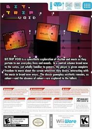 Box back cover for Bit.trip Void on the Nintendo Wii.