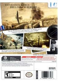 Box back cover for Blazing Angels - Squadrons Of Wwii on the Nintendo Wii.