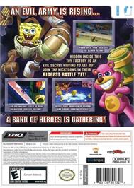 Box back cover for Bob L'eponge Et Ses Amis - Contre Les Robots-jouets on the Nintendo Wii.