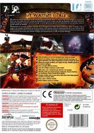 Box back cover for Brave - A Warrior's Tale on the Nintendo Wii.