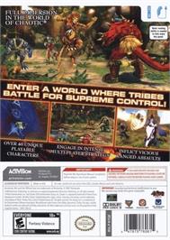 Box back cover for Chaotic - Shadow Warriors on the Nintendo Wii.