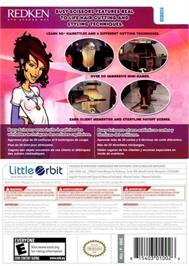 Box back cover for Coiffure Académie on the Nintendo Wii.