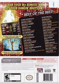 Box back cover for Country Dance on the Nintendo Wii.