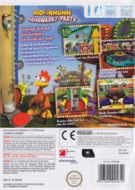 Box back cover for Crazy Chicken - Carnival on the Nintendo Wii.