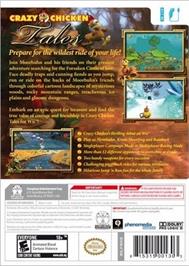 Box back cover for Crazy Chicken Tales on the Nintendo Wii.