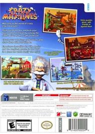 Box back cover for Crazy Machines on the Nintendo Wii.