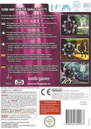 Box back cover for Dance Party Pop Hits on the Nintendo Wii.