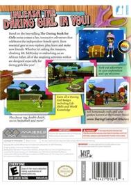 Box back cover for Daring Game For Girls, The on the Nintendo Wii.