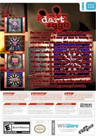 Box back cover for Dart Rage on the Nintendo Wii.