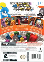Box back cover for De Blob on the Nintendo Wii.