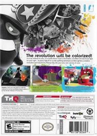 Box back cover for De Blob 2 on the Nintendo Wii.