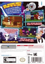 Box back cover for Disney Phineas And Ferb - Quest For Cool Stuff on the Nintendo Wii.