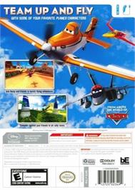 Box back cover for Disney Planes on the Nintendo Wii.