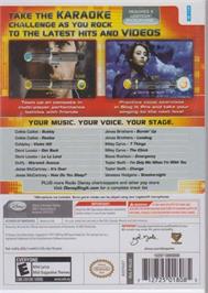 Box back cover for Disney Sing It - Pop Hits on the Nintendo Wii.
