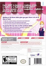 Box back cover for Dream Salon on the Nintendo Wii.