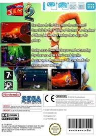 Box back cover for Earthworm Jim 2 (SMD) on the Nintendo Wii.
