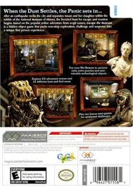 Box back cover for Escape The Museum on the Nintendo Wii.