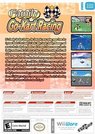 Box back cover for Family Go-kart Racing on the Nintendo Wii.