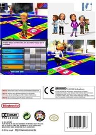 Box back cover for Family Quiz on the Nintendo Wii.