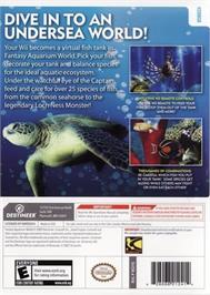 Box back cover for Fantasy Aquarium World on the Nintendo Wii.