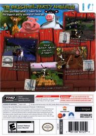 Box back cover for Ferme En Folie, La on the Nintendo Wii.