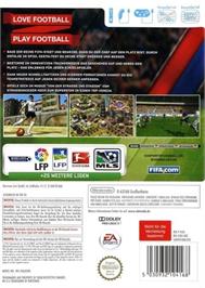 Box back cover for Fifa 12 on the Nintendo Wii.