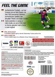 Box back cover for Fifa 15 on the Nintendo Wii.