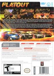 Box back cover for Flatout on the Nintendo Wii.